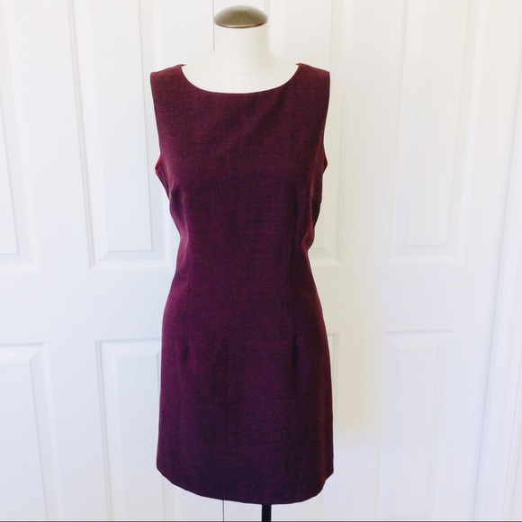 Vintage Dresses & Skirts - Vintage Dani Max 12 Red Burgundy Sheath Tank Dress